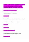 AAERT CER Exam&vert; Complete Questions and correct answers&vert; 100&percnt; verified solutions&vert; MOST RECENT 2026-2027