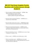 NSG 527 Final Exam Complete Practice &NewLine;Questions with Verified Answers Already &NewLine;Graded A&plus; 