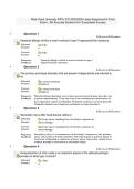 West Coast University PATH 370 2025&sol;2026 Latest Assignment 8 &lpar;Final&NewLine;Exam&rpar; - 6th Accurate Solutions