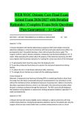 WEB WOC Ostomy Care Final Exam Actual Exam 2026&sol;2027 with Detailed Rationales &vert; Complete Exam-Style Questions &vert; Pass Guaranteed &ndash; A&plus; Graded&NewLine;&NewLine;