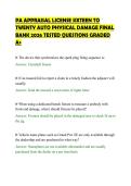 PA APPRAISAL LICENSE SIXTEEN TO&NewLine;TWENTY AUTO PHYSICAL DAMAGE FINAL&NewLine;BANK 2026 TESTED QUESTIONS GRADED&NewLine;A&plus;