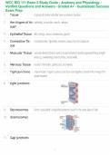 WCC BIO 111 Exam 2 Study Guide - Anatomy and Physiology - Verified Questions and Answers - Graded A&plus; - Guaranteed Success Exam Prep