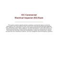 ICC Commercial Electrical Inspector Exam &lpar;E2&rpar; Practice Questions And Correct Answers Plus Rationales