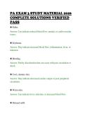 PA EXAM 3 STUDY MATERIAL 2026&NewLine;COMPLETE SOLUTIONS VERIFIED&NewLine;PASS