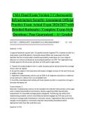 CSIA Final Exam Version 2 Cybersecurity Infrastructure Security Assessment Official Practice Exam Actual Exam 2026&sol;2027 with Detailed Rationales &vert; Complete Exam-Style Questions &vert; Pass Guaranteed &ndash; A&plus; Graded&NewLine;&NewLine;