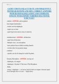 AAERT CDR EXAM ACCURATE AND FREQUENTLY TESTED QUESTIONS AND 100&percnt; CORRECT ANSWERS WITH RATIONALES LATEST AND COMPLETE UPDATE WITH EXPERT VERIFIED SOLUTIONS SURE PASS&excl;&NewLine;&NewLine;