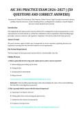 AIC 301 Practice Exam 2026&ndash;2027 &vert; Insurance & Claims &lpar;The Institutes&rpar; &vert; 50 Practice Questions with Correct Answers