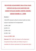 FIRE OFFICER III EXAM 2026 - 200&plus; ACTUAL EXAM QUESTIONS WITH VERIFIED ANSWERS & DETAILED RATIONALES&NewLine;