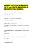 PA SAFETY INSPECTION ACTUAL EXAM&NewLine;PAPER 2026 VERIFIED QUESTIONS AND&NewLine;CORRECT ANSWERS GRADED A&plus;