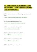 PA SAFETY INSPECTION CERTIFICATION&NewLine;REVIEW 2026 ACCURATE QUESTIONS AND&NewLine;ANSWERS GRADED A&plus;