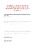 ATI RN Adult Medical Surgical Practice B Comprehensive 2025&sol; 2026 &vert; 100&percnt; Verified with Correct Questions and Answers &vert; Latest ATI Medical Surgical Nursing Exam Prep with Solution