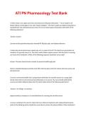 ATI PN Pharmacology Test Bank 2025&sol; 2026 &vert; 100&percnt; Verified with Correct Questions and Answers &vert; Latest ATI PN Pharmacology Exam Prep with Solution