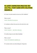 PA SAFETY INSPECTION PRACTICE TEST&NewLine;2026 FULL STUDY GUIDE WITH SOLUTIONS&NewLine;GRADED A&plus;