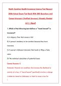 NORTH CAROLINA HEALTH INSURANCE LICENSE EXAM 2026 - 200&plus; ACTUAL EXAM QUESTIONS WITH VERIFIED ANSWERS & DETAILED RATIONALES&NewLine;