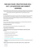 NUR 6001 Exam 1 Practice Exam 2026&ndash;2027 &vert; WPU &vert; Advanced Health Assessment &vert; 50 Practice Questions with Correct Answers