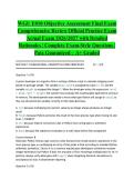WGU E010 Objective Assessment Final Exam Comprehensive Review Official Practice Exam Actual Exam 2026&sol;2027 with Detailed Rationales &vert; Complete Exam-Style Questions &vert; Pass Guaranteed &ndash; A&plus; Graded&NewLine;&NewLine;