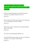 ALA LIGHTING SPECIALIST EXAM &NewLine;COMPLETE STUDY GUIDE VERIFIED &NewLine;QUESTIONS AND ANSWERS FULL &NewLine;SOLUTION GRADED A&plus;
