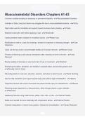 Musculoskeletal Disorders Chapters 61&ndash;63 Questions and Answers 2025&sol; 2026 &vert; 100&percnt; Verified with Correct Questions and Answers &vert; Latest Musculoskeletal Disorders Exam Prep with Solution