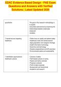 EDAC Evidence Based Design - PAE Exam&NewLine;Questions and Answers with Verified&NewLine;Solutions &vert; Latest Updated 2026