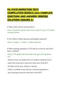 PA STATE INSPECTION TESTS&NewLine;COMPILATION BUNDLE 2026 COMPLETE&NewLine;QUESTIONS AND ANSWERS VERIFIED&NewLine;SOLUTIONS GRADED A&plus;