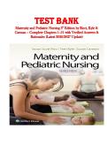 Test Bank for Maternity and Pediatric Nursing 3rd Edition by Ricci&comma; Kyle & Carman &ndash; Complete Chapters 1-51 with Verified Answers & Rationales &lpar;Latest 2026&sol;2027 Update&rpar;