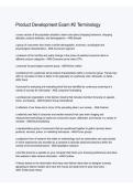 Product Development Exam 2 Terminology Questions and Answers 2025&sol; 2026 &vert; 100&percnt; Verified with Correct Questions and Answers &vert; Latest Product Development Exam Prep with Solution