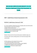 BSN 246 HESI COMPLETE EXAM 2026&sol;2027 &vert; Over 400 Questions &vert; Nightingale College &vert; Pass Guaranteed - A&plus; Graded&NewLine;&NewLine;