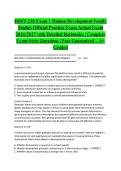 HDFS 210 Exam 1 Human Development Family Studies Official Practice Exam Actual Exam 2026&sol;2027 with Detailed Rationales &vert; Complete Exam-Style Questions &vert; Pass Guaranteed &ndash; A&plus; Graded&NewLine;&NewLine;