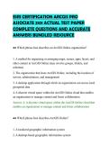 ESRI CERTIFICATION ARCGIS PRO&NewLine;ASSOCIATE 2101 ACTUAL TEST PAPER&NewLine;COMPLETE QUESTIONS AND ACCURATE&NewLine;ANSWERS BUNDLED RESOURCE