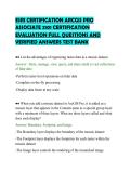 ESRI CERTIFICATION ARCGIS PRO&NewLine;ASSOCIATE 2101 CERTIFICATION&NewLine;EVALUATION FULL QUESTIONS AND&NewLine;VERIFIED ANSWERS TEST BANK