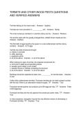 TERMITE AND OTHER WOOD PESTS QUESTIONS AND VERIFIED ANSWERS