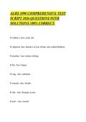ALHS 1090 COMPREHENSIVE TEST &NewLine;SCRIPT 2026 QUESTIONS WITH &NewLine;SOLUTIONS 100&percnt; CORRECT&period; 