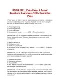 RNSG 2201&lowbar; Peds Exam 4 &lpar;2026&rpar; Actual Questions & Answers 100&percnt; Guarantee Pass
