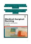 Medical-Surgical Nursing&colon; Concepts and Practice&comma; 6th Edition by Holly K&period; Stromberg &vert; Complete Exam Prep Test Bank&colon; Verified Questions & Correct Answers&semi; Comprehensive Practice for Chapters 1&ndash;49