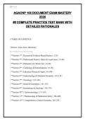AGACNP 106 Exam Mastery 2026&colon; Complete Practice Test Bank with Rationales & Clinical Scenarios