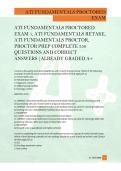 ATI Fundamentals Proctored Exam Test Bank with 350 Practice Questions and Verified Answers Complete Nursing Study Guide for Fundamentals Exam and Proctor Preparation Success