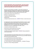 HESI RN Mental Health Review Test Bank with Multiple Choice Practice Questions&comma; Verified Answers and Complete Solutions Comprehensive Nursing Study Guide for Exam Success