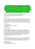 SOC 201 Final Exam Principles of Sociology Official Practice Exam Actual Exam 2026&sol;2027 with Detailed Rationales &vert; Complete Exam-Style Questions &vert; Pass Guaranteed &ndash; A&plus; Graded&NewLine;&NewLine;