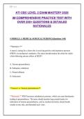 ATI CBC Level 2 Exam Mastery 2026&colon; 250&plus; Practice Q&A with Detailed Rationales
