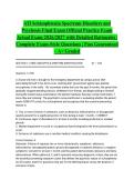 ATI Schizophrenia Spectrum Disorders and Psychosis Final Exam Official Practice Exam Actual Exam 2026&sol;2027 with Detailed Rationales &vert; Complete Exam-Style Questions &vert; Pass Guaranteed &ndash; A&plus; Graded&NewLine;&NewLine;