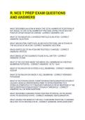 R&period; NCS T PREP EXAM QUESTIONS AND ANSWERS