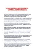 LVN NCLEX 5 EXAM QUESTIONS WITH ACCURATE ANSWERS RATED A&plus;