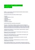 NCS STUDY WITH VERIFIED SOLUTIONS