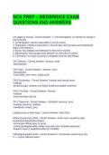 NCS PREP &ndash; MEDBRIDGE EXAM QUESTIONS AND ANSWERS