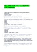 NCS PRACTICE TEST 2 QUESTIONS AND ANSWERS