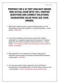 PROPHECY RN A V2 TEST 2026-2027 BRAND NEW ACTUAL EXAM WITH 100&percnt; VERIFIED QUESTIONS AND CORRECT SOLUTIONS GUARANTEED VALUE PACK ACE YOUR GRADES&NewLine;