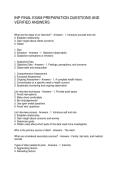 INP FINAL EXAM PREPARATION QUESTIONS AND VERIFIED ANSWERS