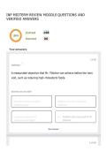 INP MIDTERM REVIEW MOODLE QUESTIONS AND VERIFIED ANSWERS