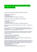 NCS ADVANTAGE EXAM QUESTIONS AND ANSWERS
