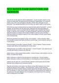 NCS BASICS EXAM QUESTIONS AND ANSWERS